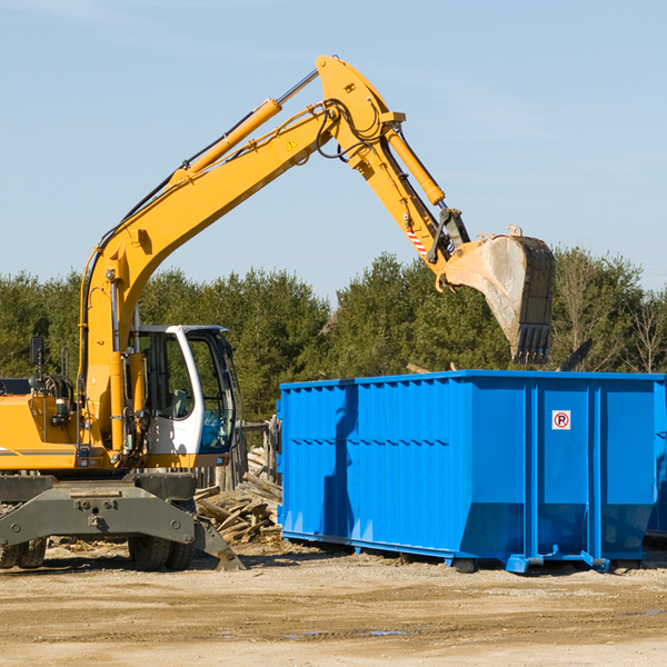 what size residential dumpster rentals are available in Hays County